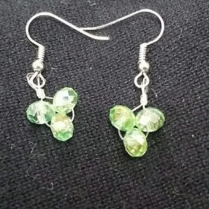 ✨ 3 bead clover shaped earrings multiple colors